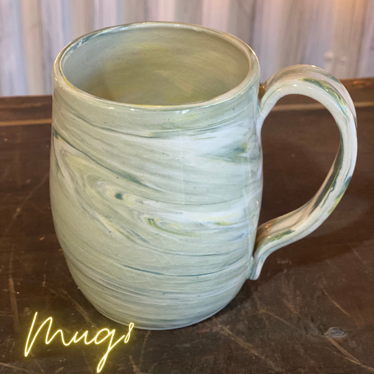 Pottery Mugs by cat