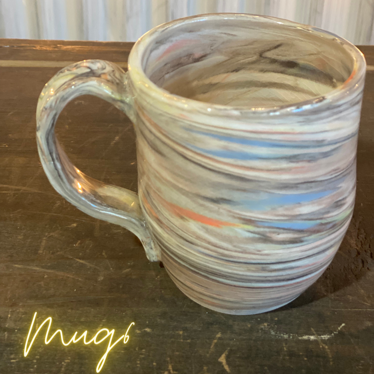 Pottery Mugs by cat