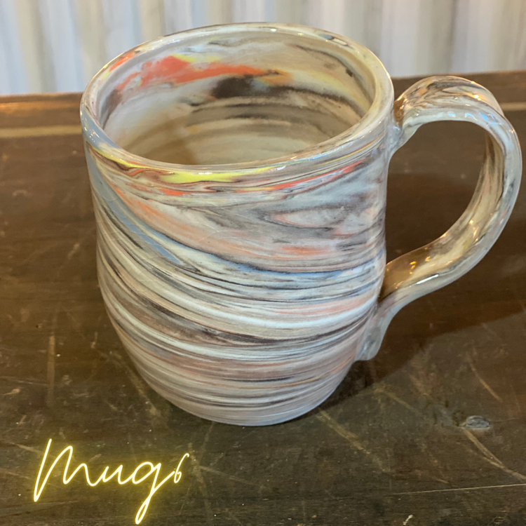 Pottery Mugs by cat