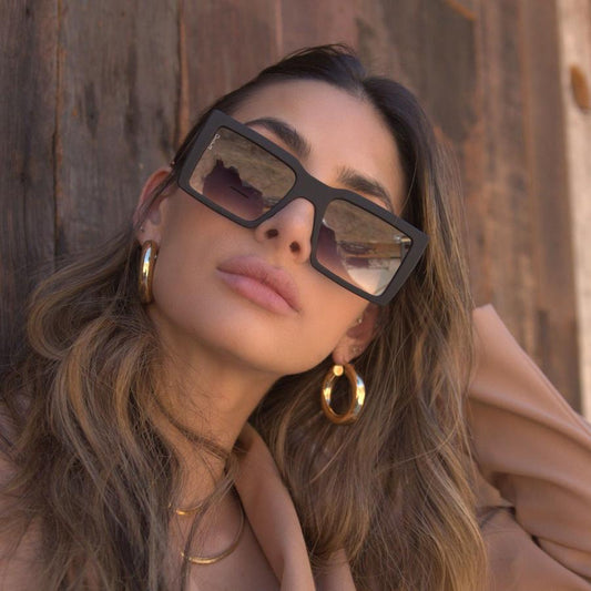 Otra Shoreditch Black - Squared Oversize Sunglasses