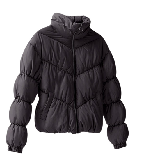 Black Ultra-soft Quilted Puffer Jacket