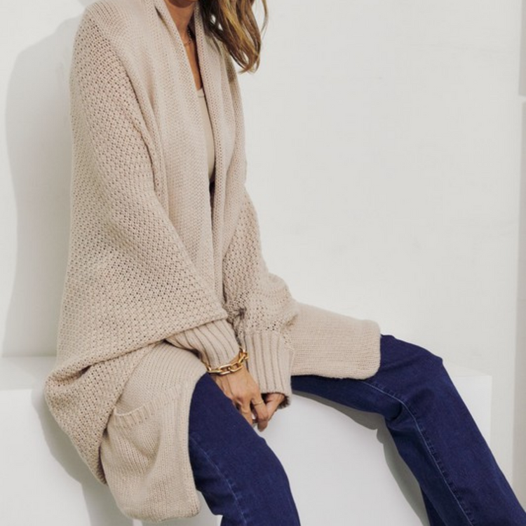 Dolman Slouchy Knit Cardigan