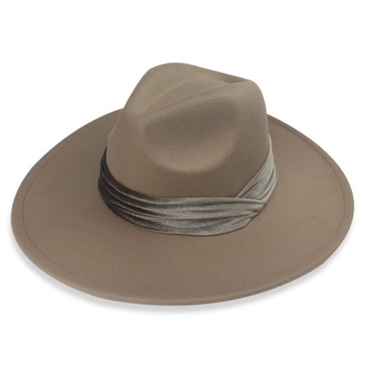 Felt Fedora Hat Thick Velvet Hatband