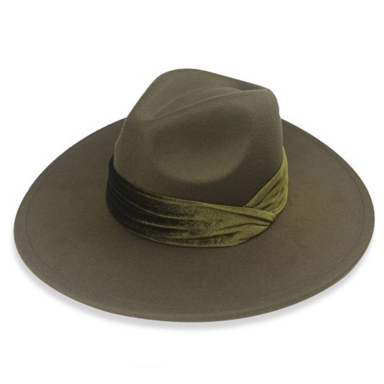 Felt Fedora Hat Thick Velvet Hatband