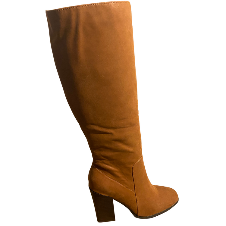 Tall Block Heel Classic Riding Boot