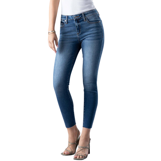 Ceros Fitted Medium Mid Rise Ankle Skinny Denim Jean