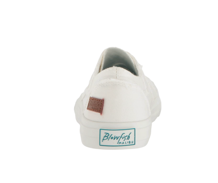 Blowfish Marley White Washed Canvas Slide-on Sneaker