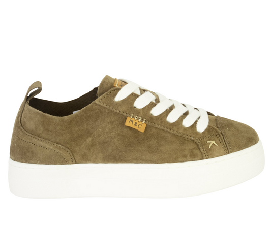 Musse&Cloud Masy Dark Taupe Suede Leather Sneaker