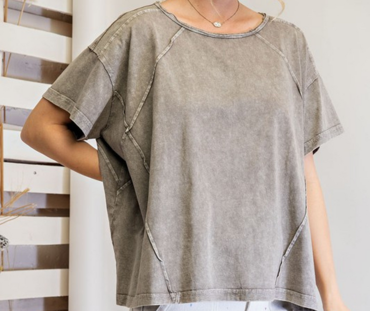 Mineral Washed Cotton Top