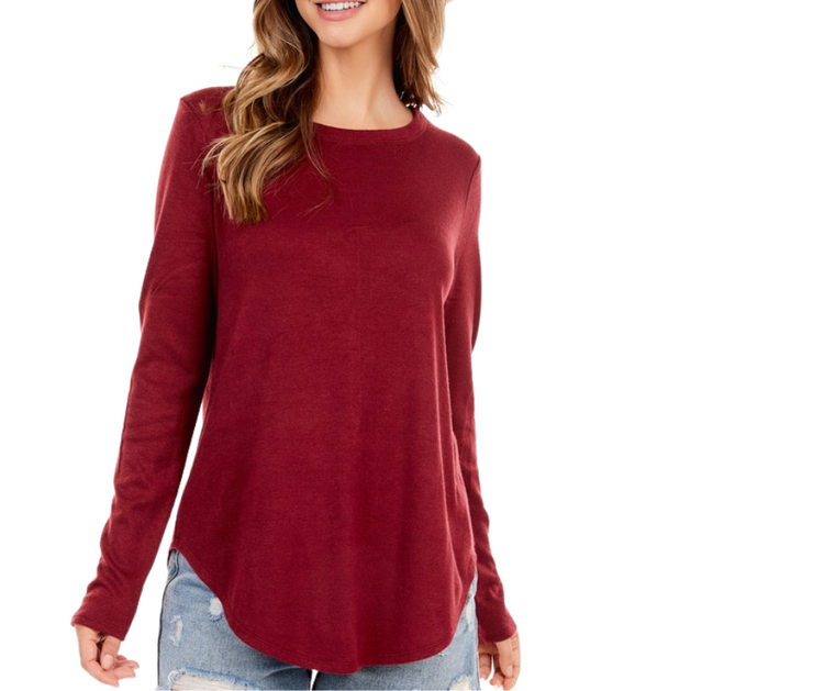 Ultra Soft Brushed Long Sleeve Top