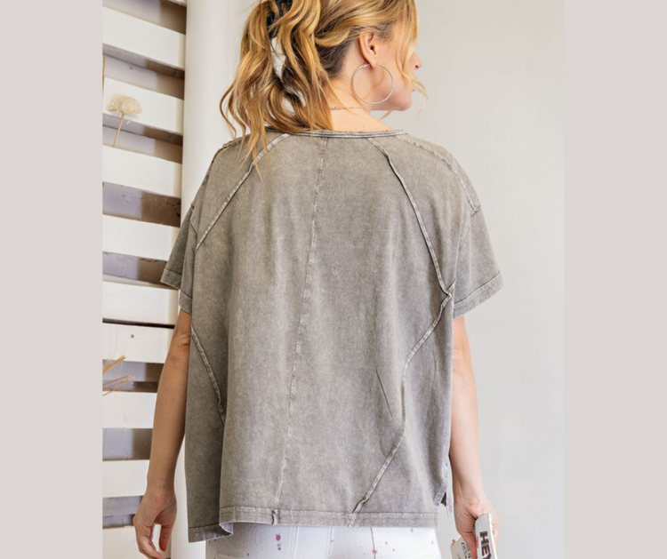 Mineral Washed Cotton Top