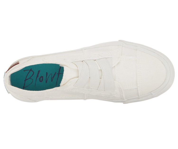 Blowfish Marley White Washed Canvas Slide-on Sneaker