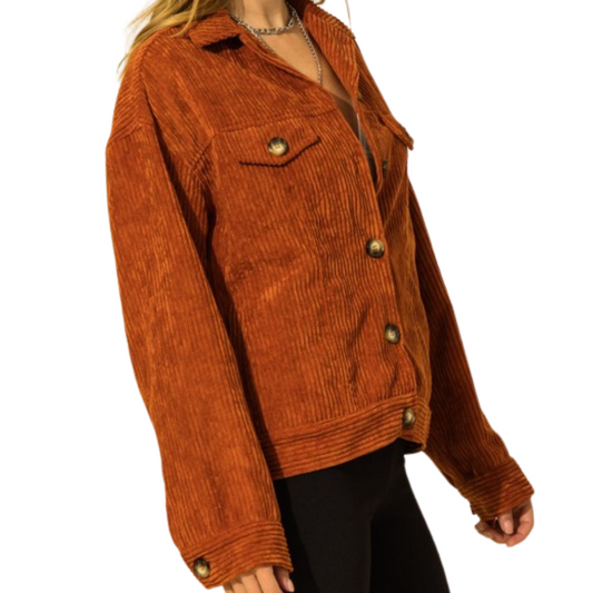 Rust Corduroy Jacket