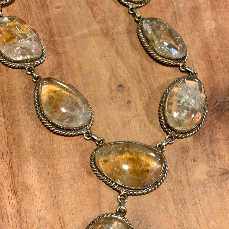 Rutilated Quartz Handmade Necklace from India