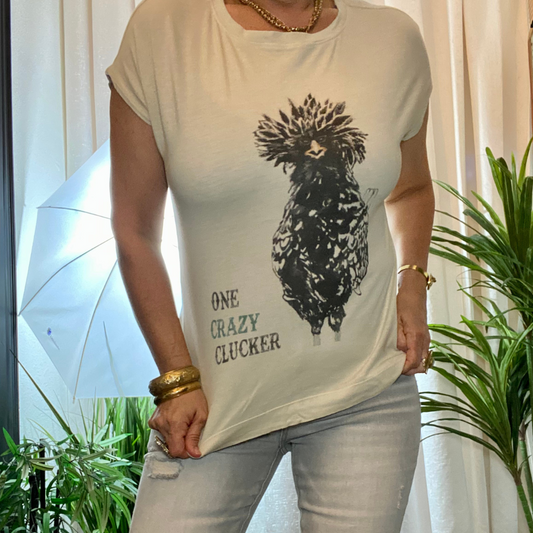 One Crazy Clucker Soft Tee Shirt