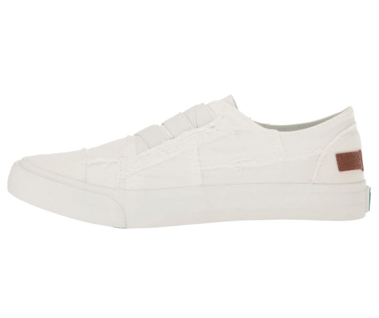 Blowfish Marley White Washed Canvas Slide-on Sneaker