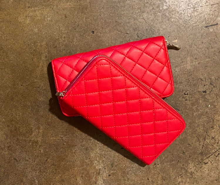 Vegan Leather Quilted Wallet