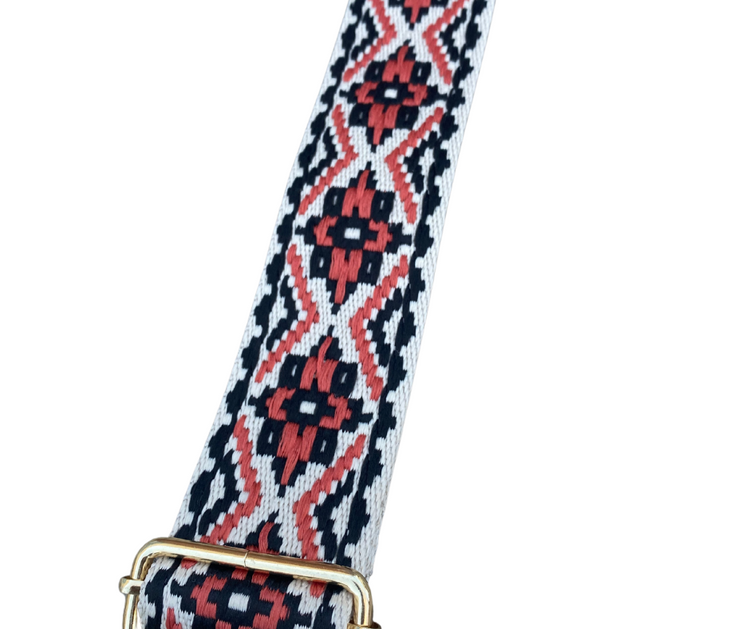 Adjustable Textured Pattern Guitar Purse Strap