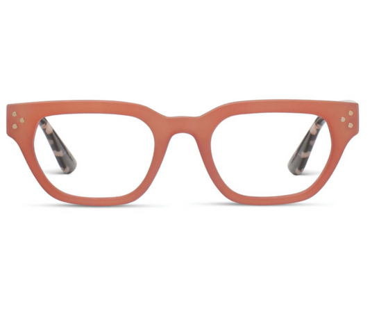 Peepers Readers Glasses Flora Coral/Black Marble (Blue Light)