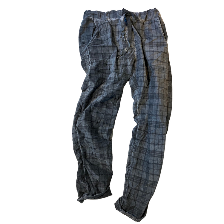 Italian Pant Plaid Print