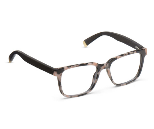 Peepers Readers Glasses Harvest Tan Marble/Wood (Blue Light)