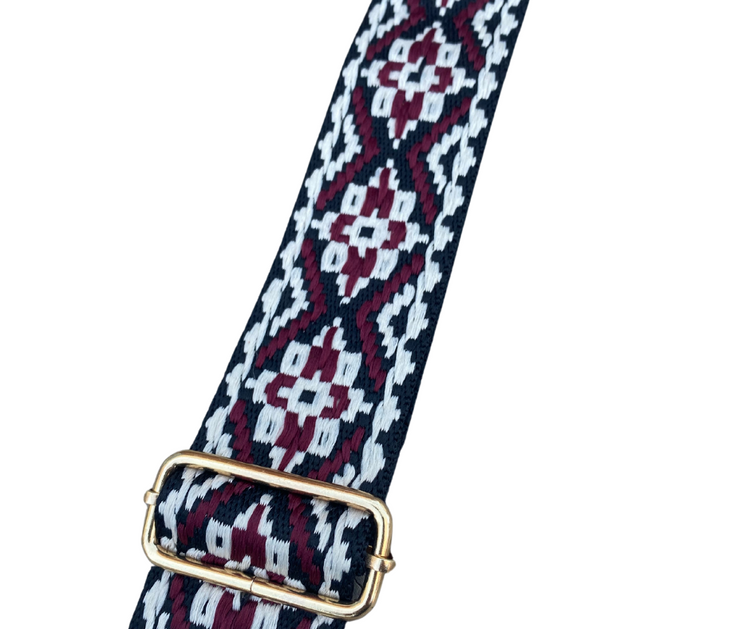 Adjustable Textured Pattern Guitar Purse Strap