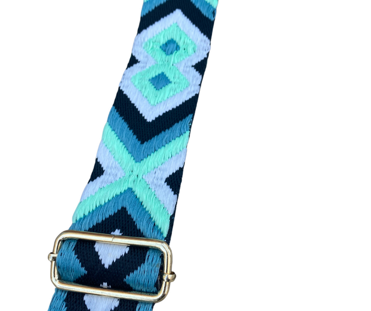 Adjustable Textured Pattern Guitar Purse Strap