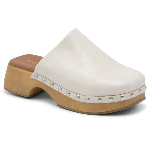 McRegy Ice Ivory Leather Clog