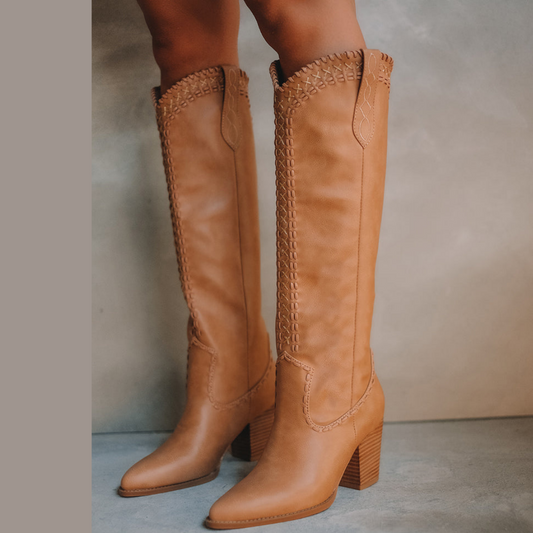 Camel Tall Western Boot