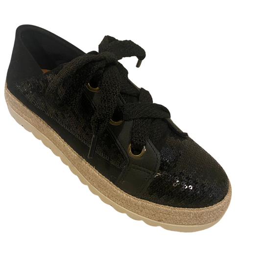 Bruno Menegatti Maisie - Love Rio Sequined Black Sneaker