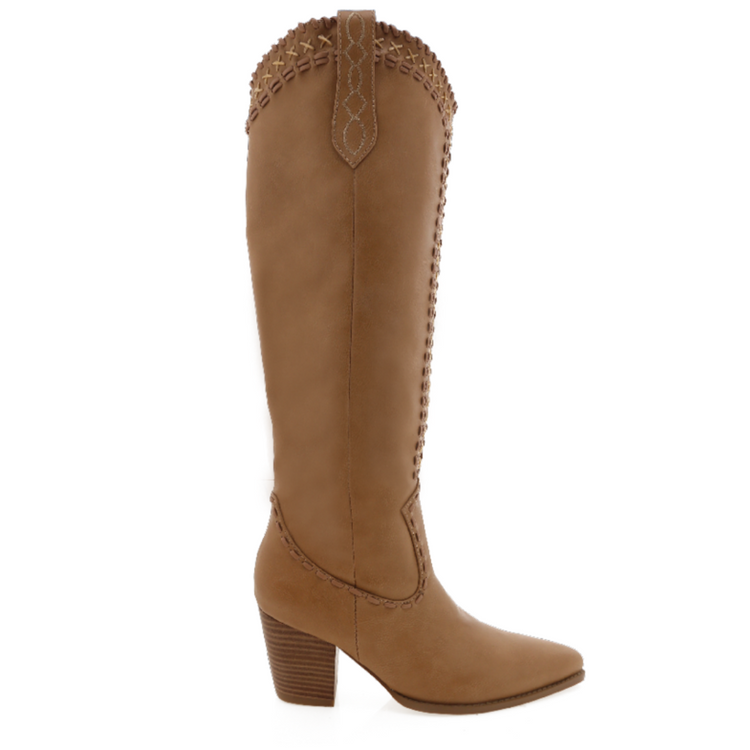 Camel Tall Western Boot