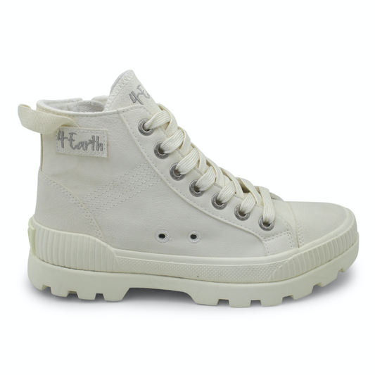 Blowfish 4Earth Forever Off White Color High Top Sneaker