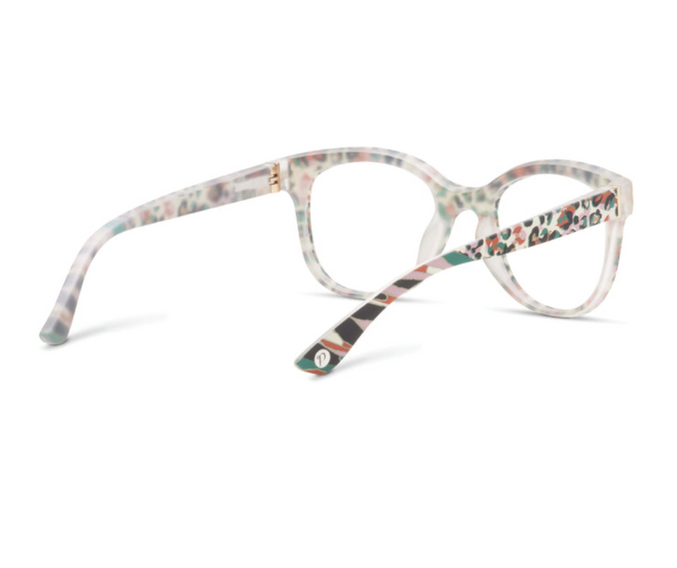 Peepers Readers Glasses Oasis Cream Leopard (Blue Light)