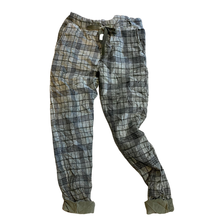 Italian Pant Plaid Print