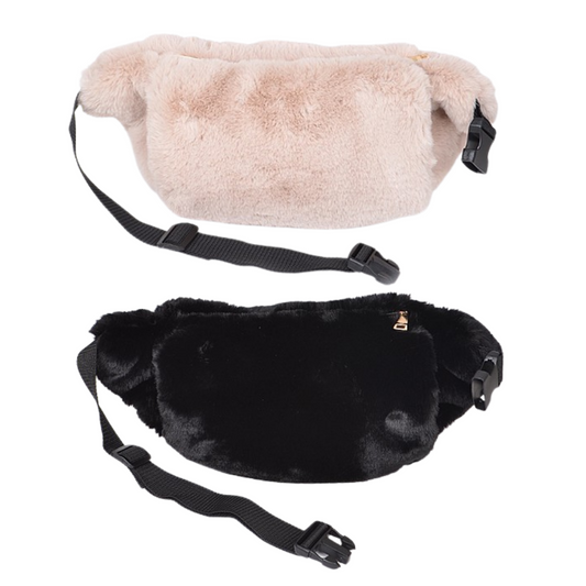 Faux Fur Hand Muff Fanny Pack