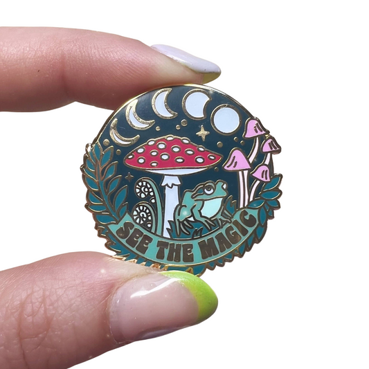 Magic Mushroom Enamel Pin