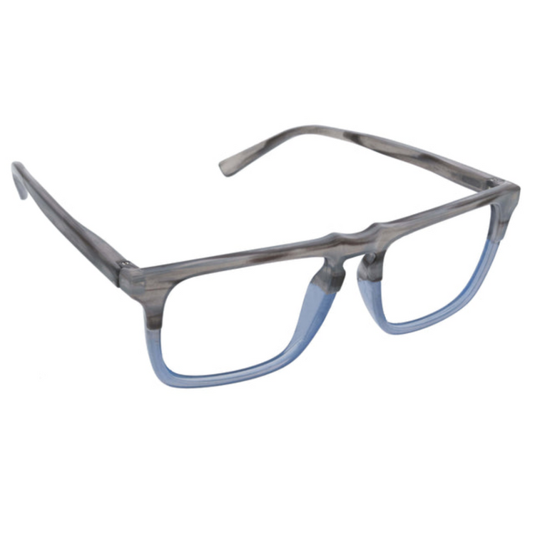 Peepers Readers Glasses Swagger Gray Horn/Blue (Blue Light)