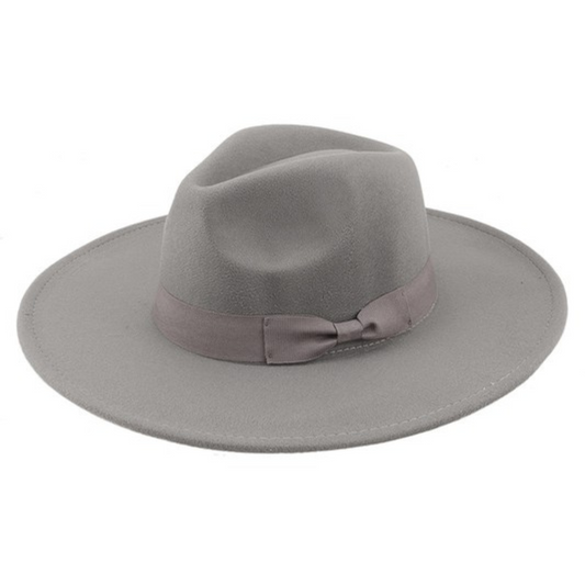 Felt Fedora with Matching Classic Ribbon Hatband