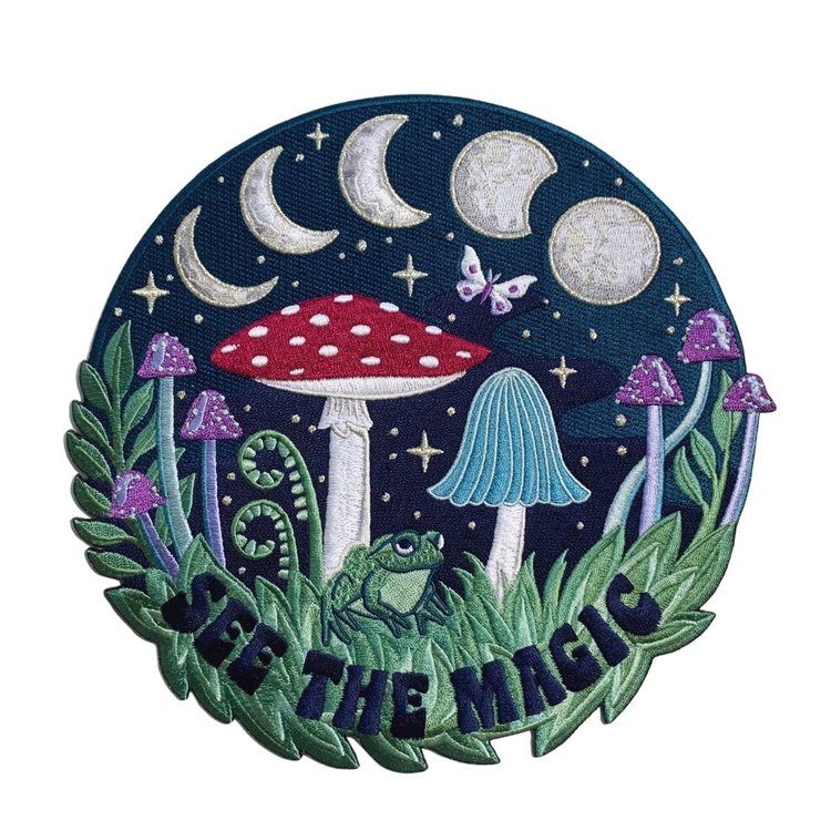 XL Mushroom Magic Back Patch