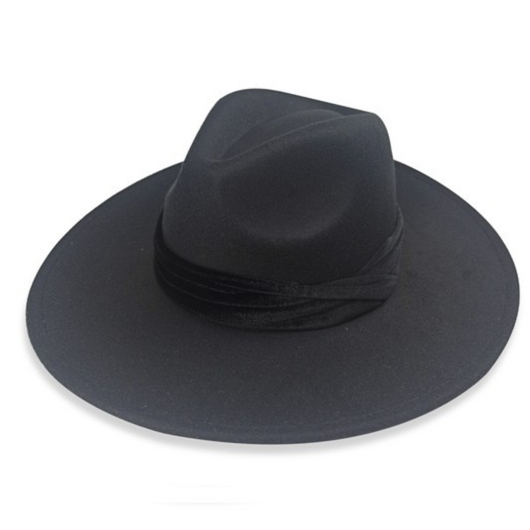 Felt Fedora Hat Thick Velvet Hatband