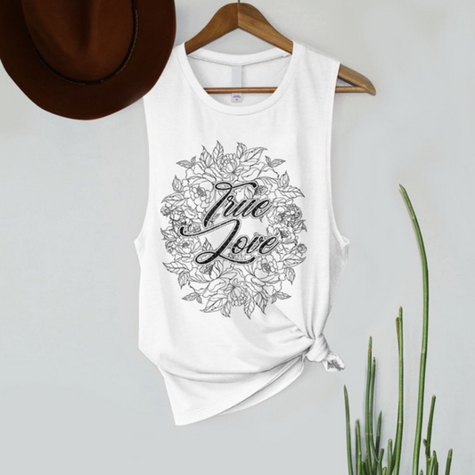 Floral Wreath True Love Artwork T-Shirt