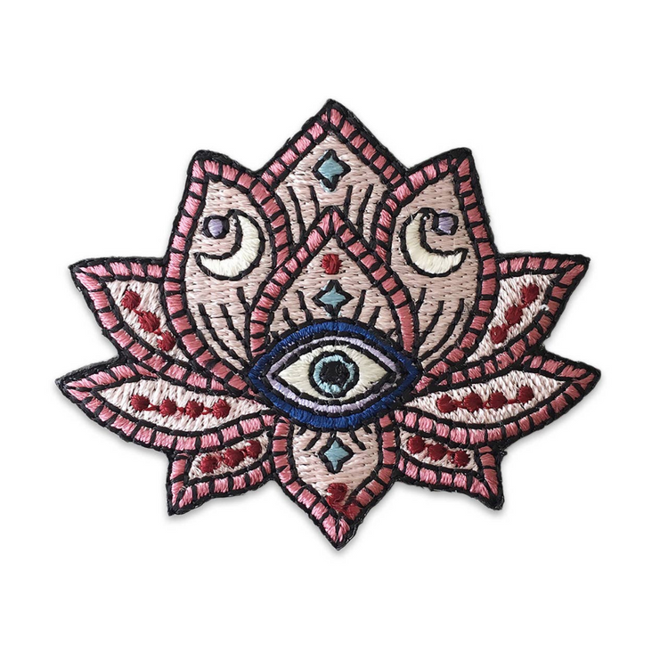 Lotus Evil Eye Patch