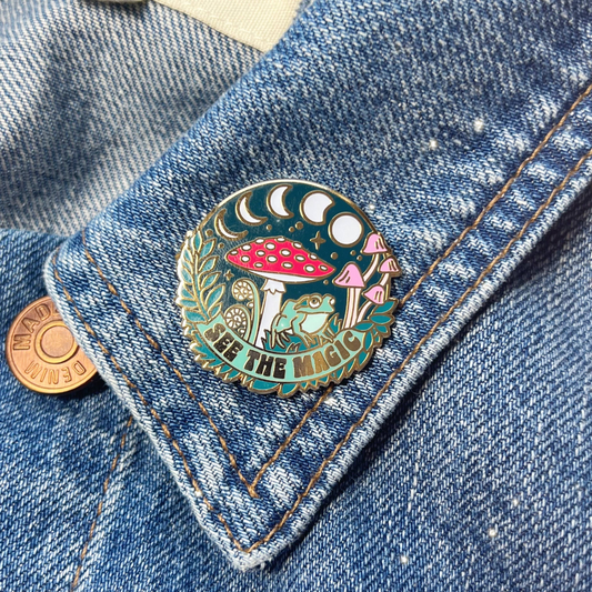 Magic Mushroom Enamel Pin