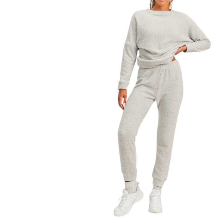 Cozy Teddy Top & Jogger Lounge Set