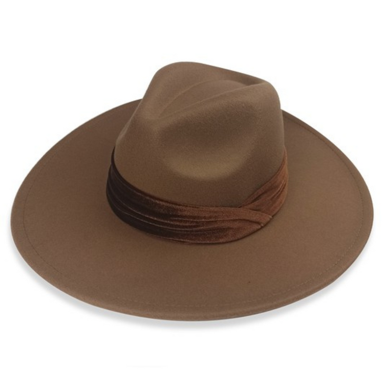 Felt Fedora Hat Thick Velvet Hatband