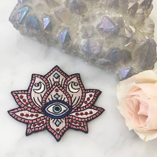 Lotus Evil Eye Patch