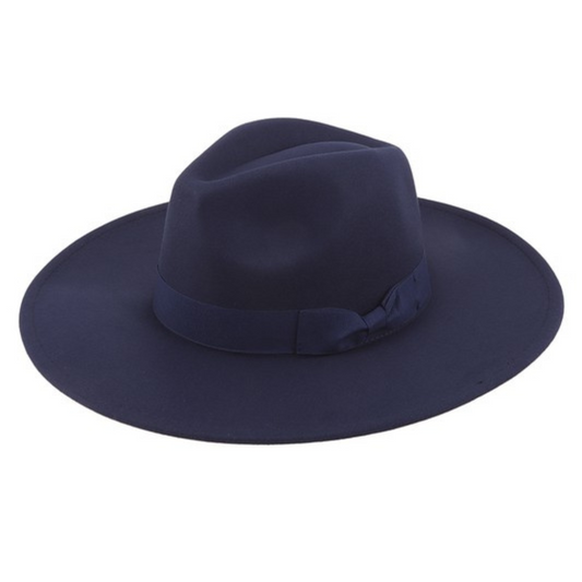 Felt Fedora with Matching Classic Ribbon Hatband