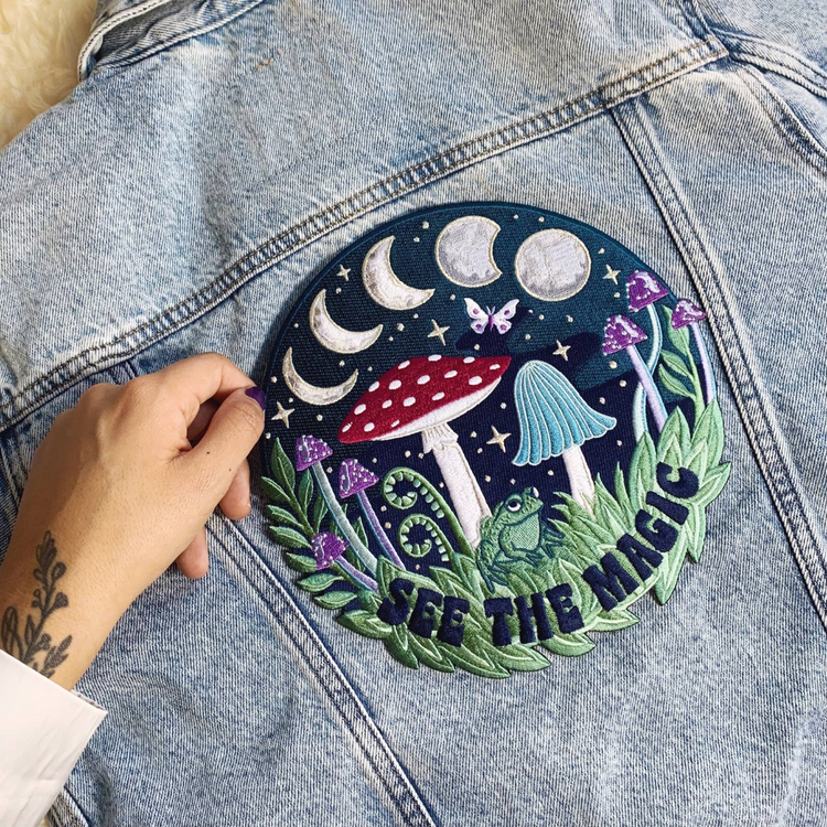 XL Mushroom Magic Back Patch