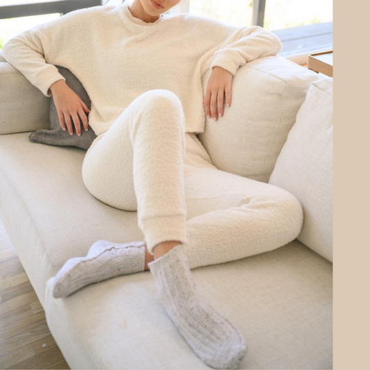 Cozy Teddy Top & Jogger Lounge Set