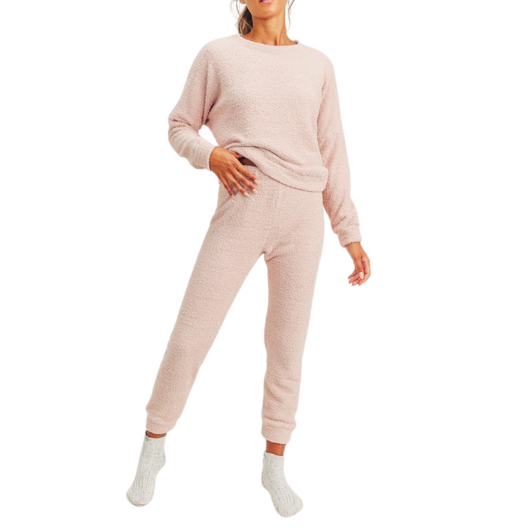 Cozy Teddy Top & Jogger Lounge Set